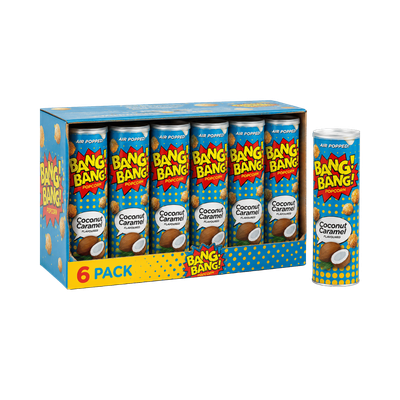 Bang Bang Butter & Coconut Gourmet Flavoured Popcorn 6 x 85g