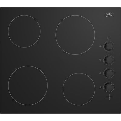 BEKO HIC64102 58 cm Electric Ceramic Hob - Black, Black
