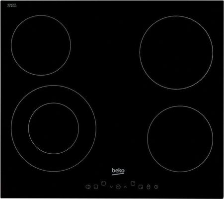 Beko HIC64402T 58cm 4 Zone Ceramic Hob - Black