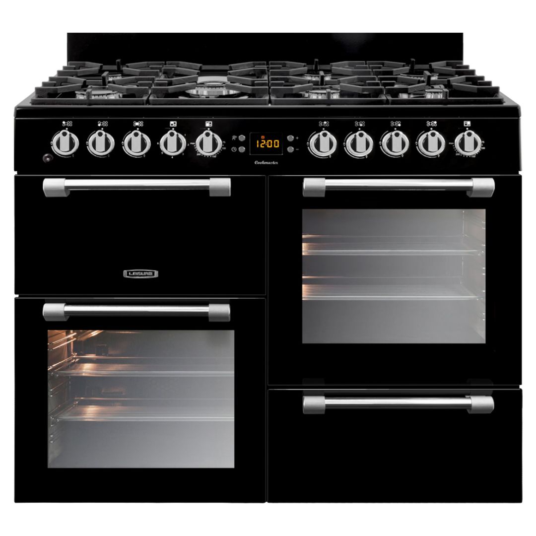 LEISURE Cookmaster CK100G232K 100 cm Gas Range Cooker - Black, Black - Image 1