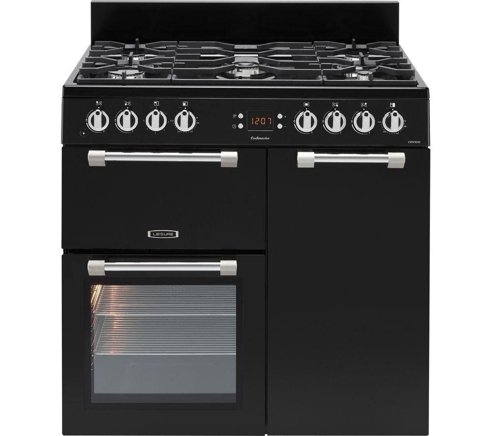 Leisure Cookmaster Dual Fuel Range Cooker Black 90cm - CK90F232K - Image 1