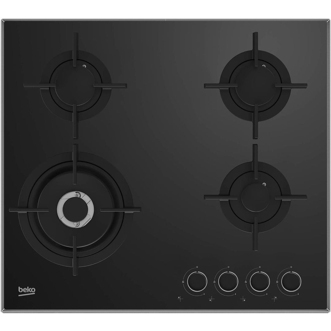 BEKO Pro HCLW64222S 59 cm Gas Hob - Black, Black - Image 1