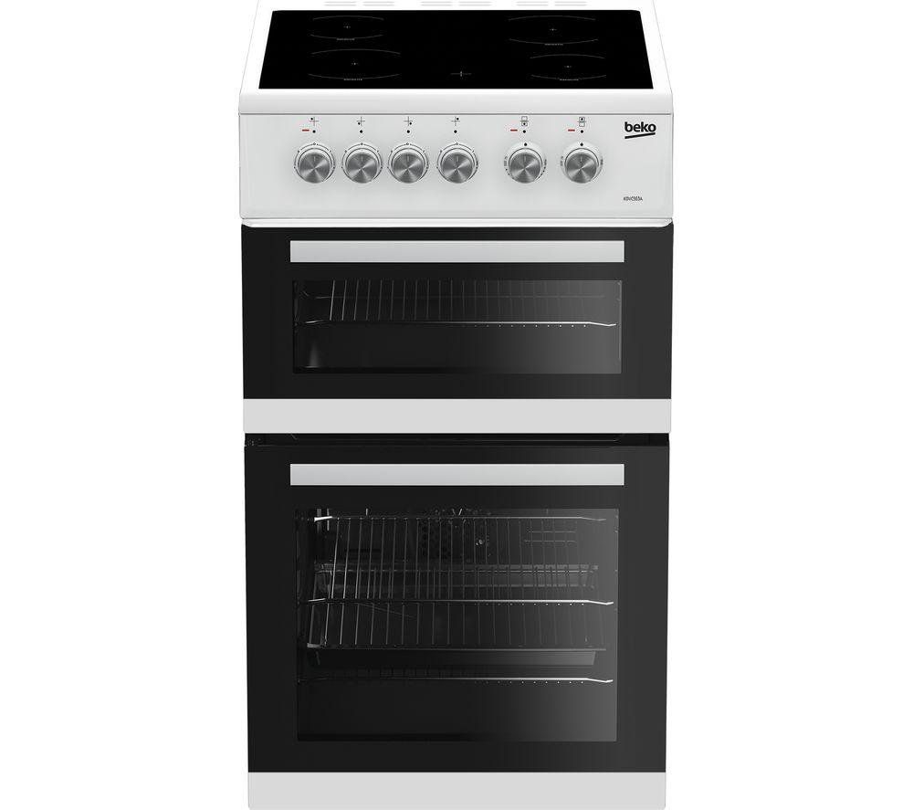 BEKO KDVC563AW 50 cm Electric Ceramic Cooker - White, White - Image 1