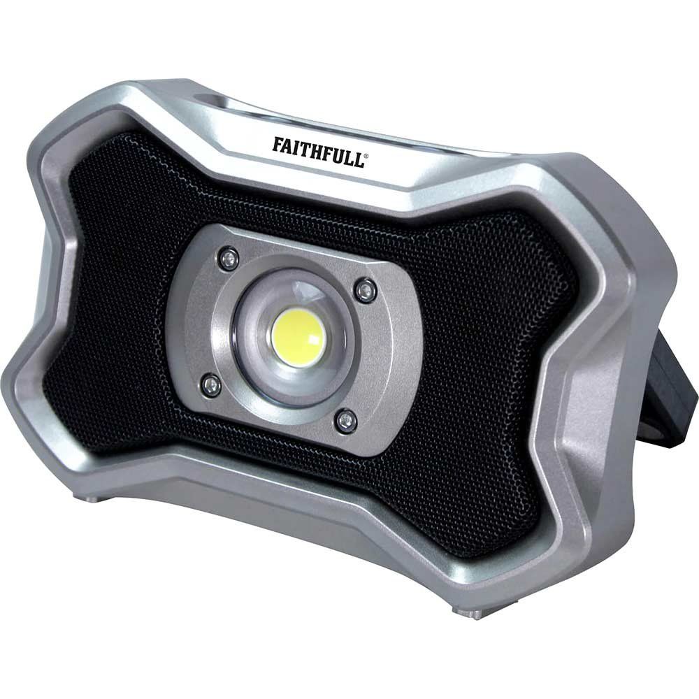 Faithfull Rechargeable Worklight and Speaker - Image 1