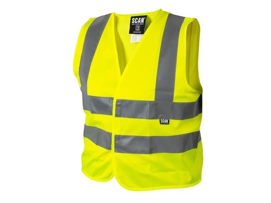 Scan Childrens Hi Vis Waistcoat Yellow 10 - 13