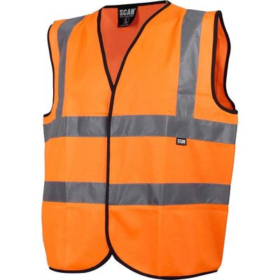 Scan UC801-O Hi-Vis Waistcoat Orange - Xl (48In)