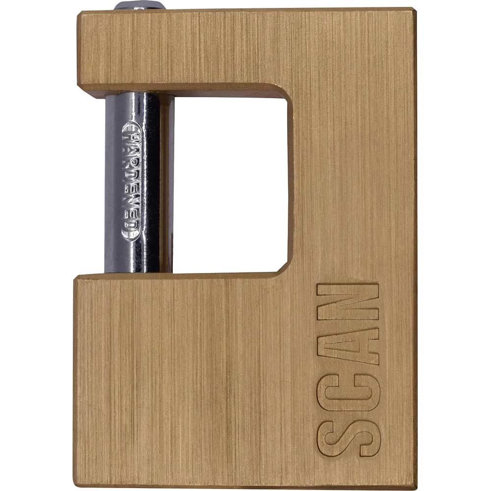 Scan ZA111-80 Brass Padlock Shutter 80Mm - Image 1