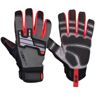 Scan PT-102 Mechanic Gloves - L (Size 9)