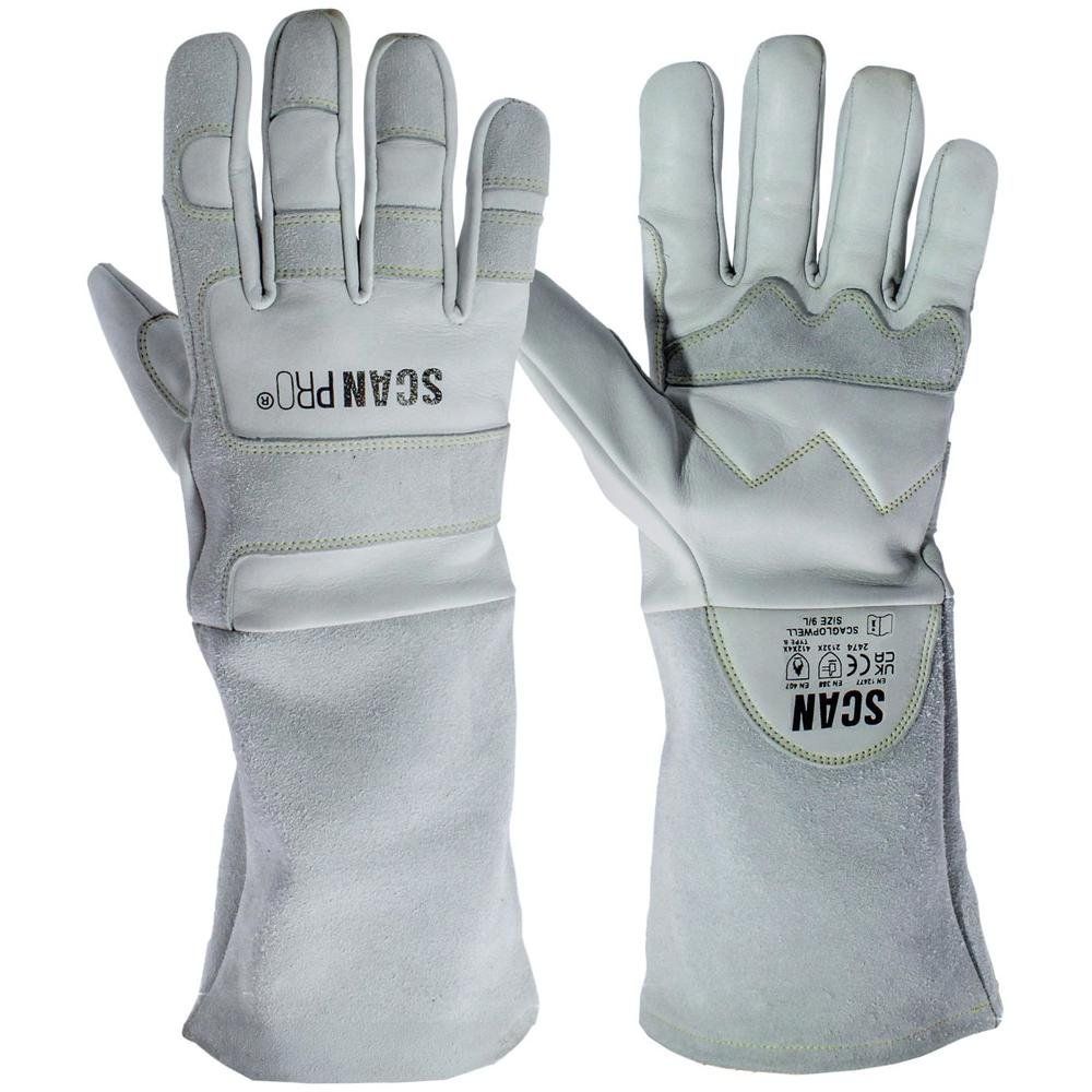 Scan PT-1203 Premium Leather Welding Gloves - Xl (Size 10) - Image 1