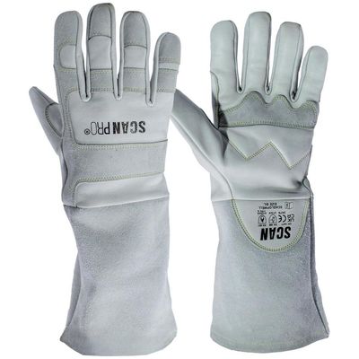 Scan Premium Leather Welding Gloves - L (Size 9)