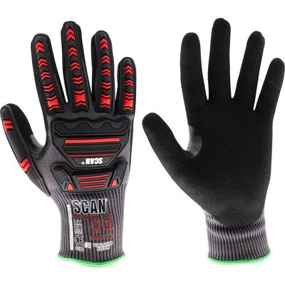 Scan Nitrile Palm Impact Cut D Gloves - Xl (Size 10) NJC3266DQS