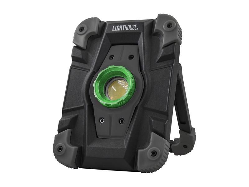 Lighthouse, Heavy-Duty Rechargeable Work Light, 2000 Lumens, Li-ion - Black - Image 1