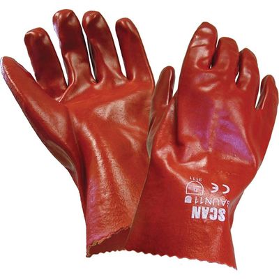 Scan 5004-27 Pvc Gauntlets 27Cm (11In) - L (Size 9)