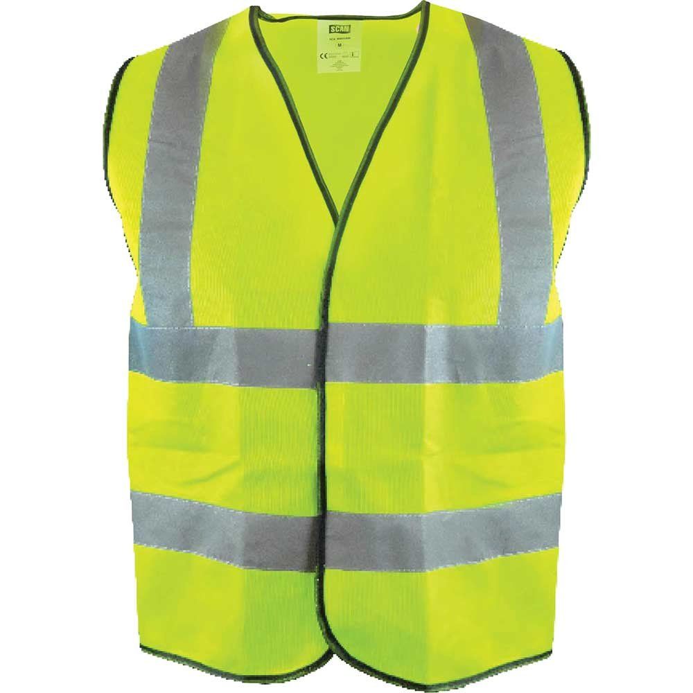 Scan Hi Vis Waistcoat Yellow XL - Image 1