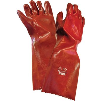 Scan 5004-45 Pvc Gauntlet 45Cm (18In) - L (Size 9)