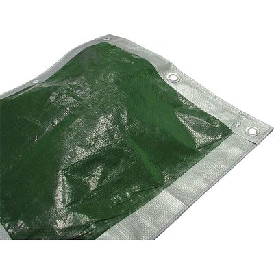 Faithfull Tarpaulin Green/Silver 3.6 X 2.7M (12 X 9Ft) 80Gsm