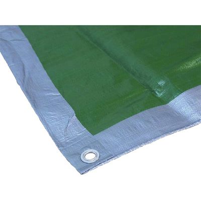 Faithfull Tarpaulin Green/Silver 5.4 X 3.6M (18 X 12Ft) 80Gsm