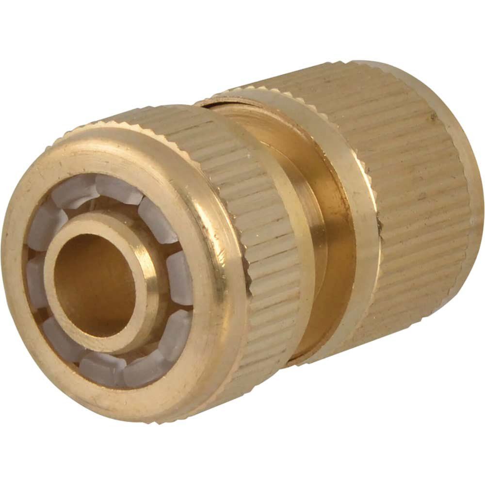 Faithfull SB3007A Brass Female Water Stop Connector 12.5Mm (1/2In) - Image 1