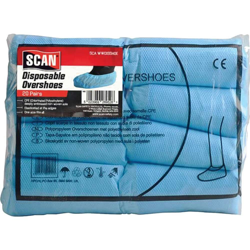 Scan Disposable Overshoes (20 Pairs) - Image 1