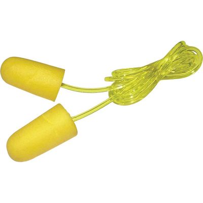 Scan EC-1001A-C Foam Earplugs & Cord (6 Pairs)