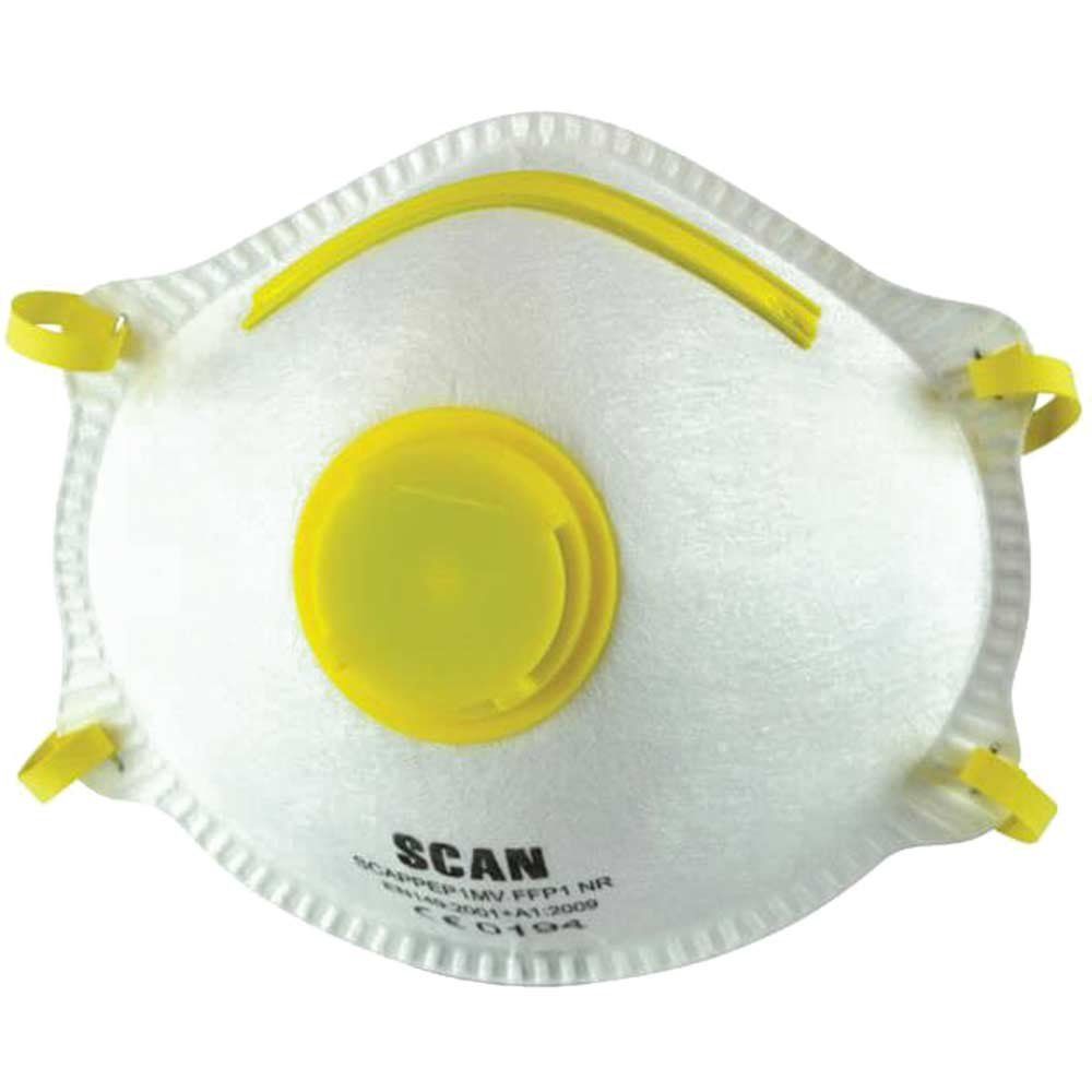 Scan DTC3M-F-3 Moulded Disposable Mask Valved Ffp1 Protection (Pack 3) - Image 1