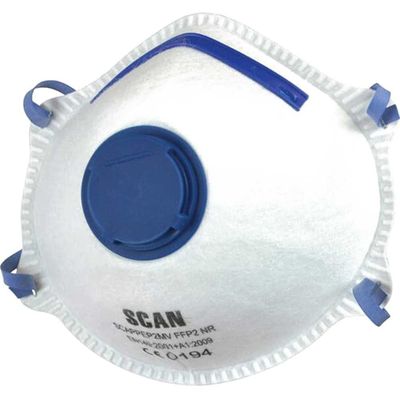 Scan DTC3M-F-3 Moulded Disposable Mask Valved Ffp2 Protection (Pack 3)