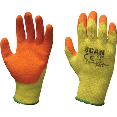 Scan 2ANK32L-24 Knitshell Latex Palm Gloves - L (Size 9) (Pack 12)
