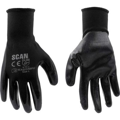 Scan Seamless Inspection Gloves - L (Size 9) (Pack 12)