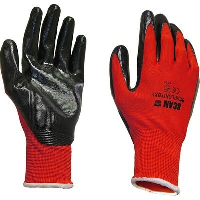 Scan 2ANK33L-26 Nitrile Coated Knitted Gloves - Xl (Size 10)