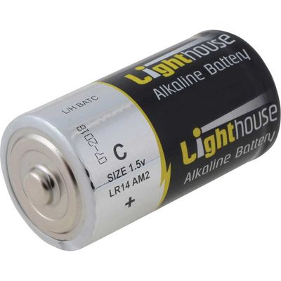 Lighthouse LR14 C Lr14 Alkaline Batteries 6200 Mah (Pack 2)