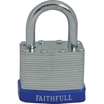 Faithfull Laminated Steel Padlock 40mm Standard