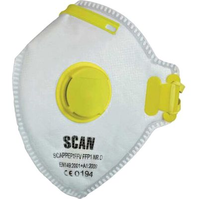 Scan DTC3X-FD-3 Fold Flat Valved Disposable Mask Ffp1 (Pack Of 3)