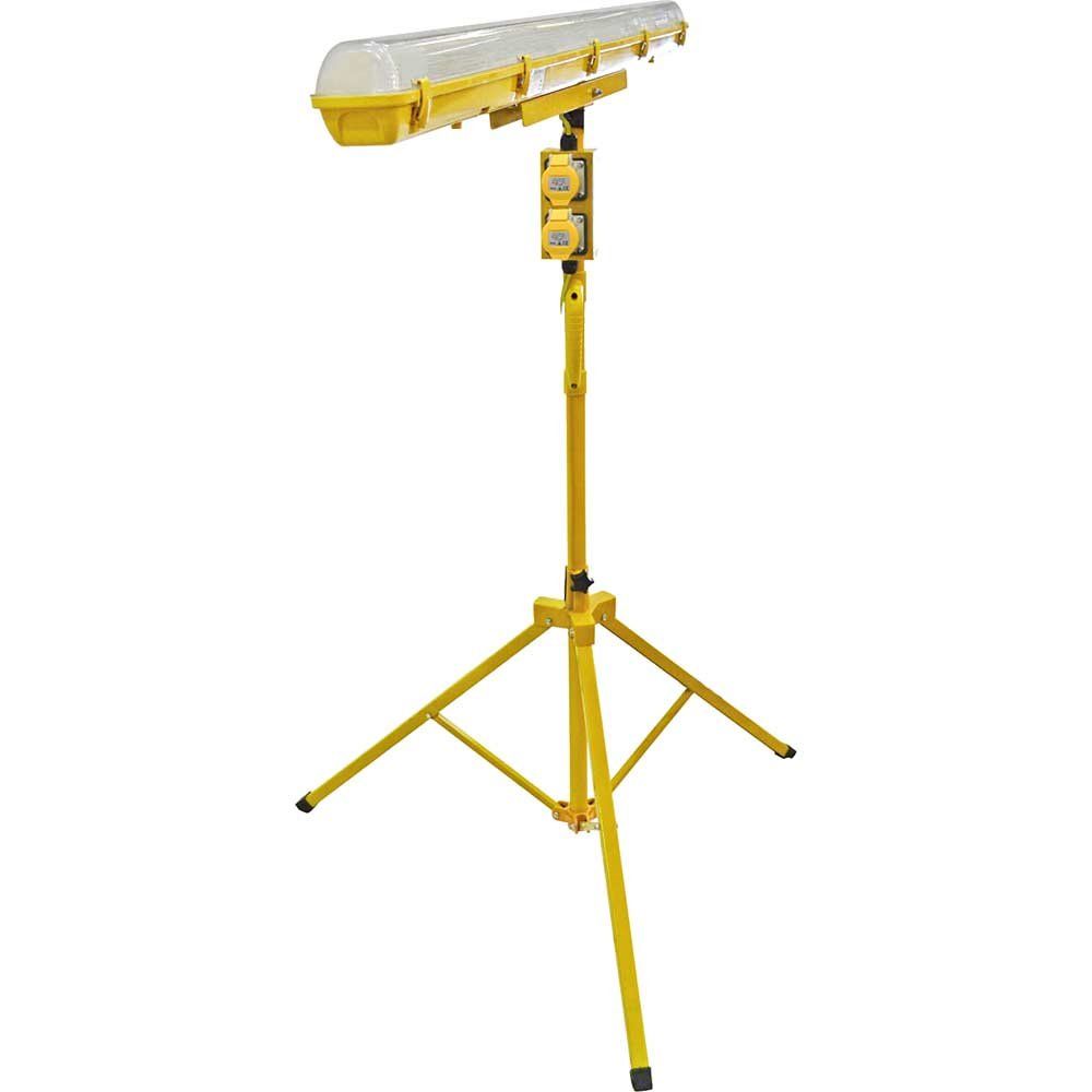 Faithfull Power Plus LED Plasterers Tripod Work Light 110v - Image 1