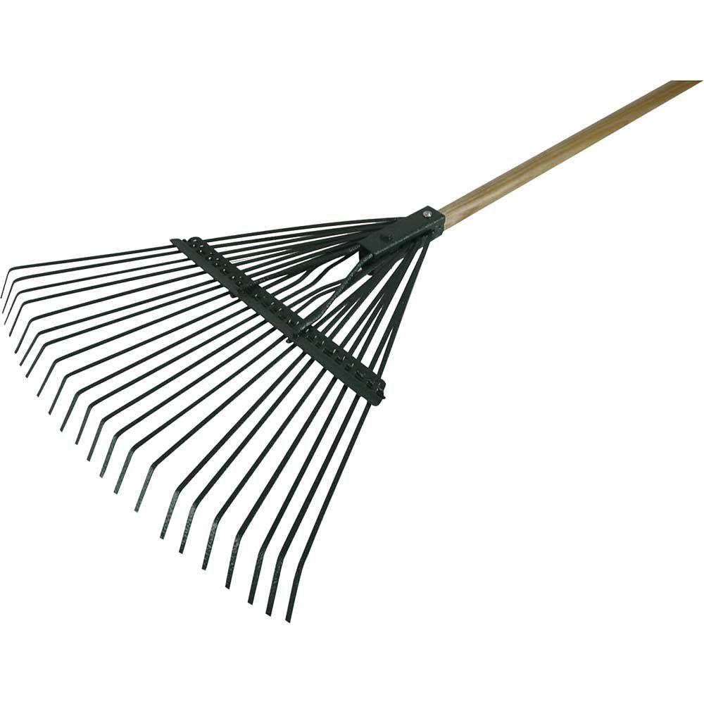 Faithfull RI10-CRSLRWH22FT Countryman Leaf Rake 22 Flat Tines - Image 1