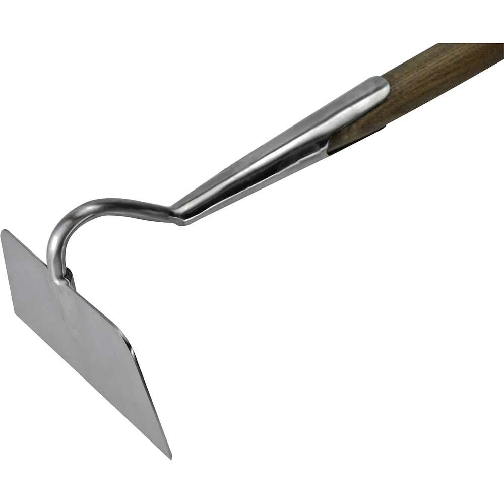 Faithfull RI12-VRSSDRHWH Prestige Stainless Steel Draw Hoe Ash Handle - Image 1