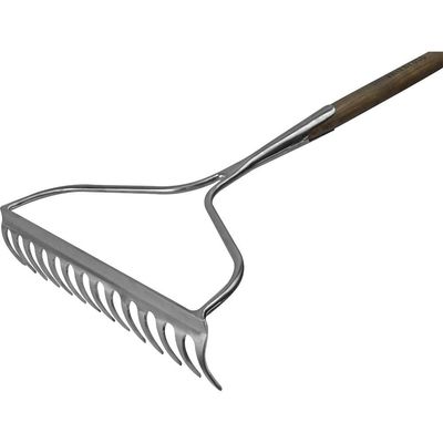 Faithfull RI12-VRSSGRWH Prestige Stainless Steel Garden Rake Ash Handle