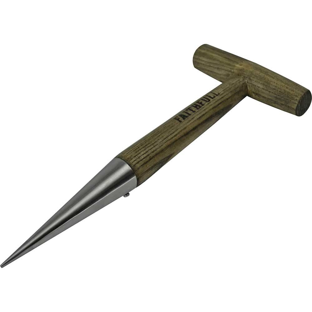 Faithfull RI13-VRSSDWTH Prestige Stainless Steel Dibber Ash Handle - Image 1