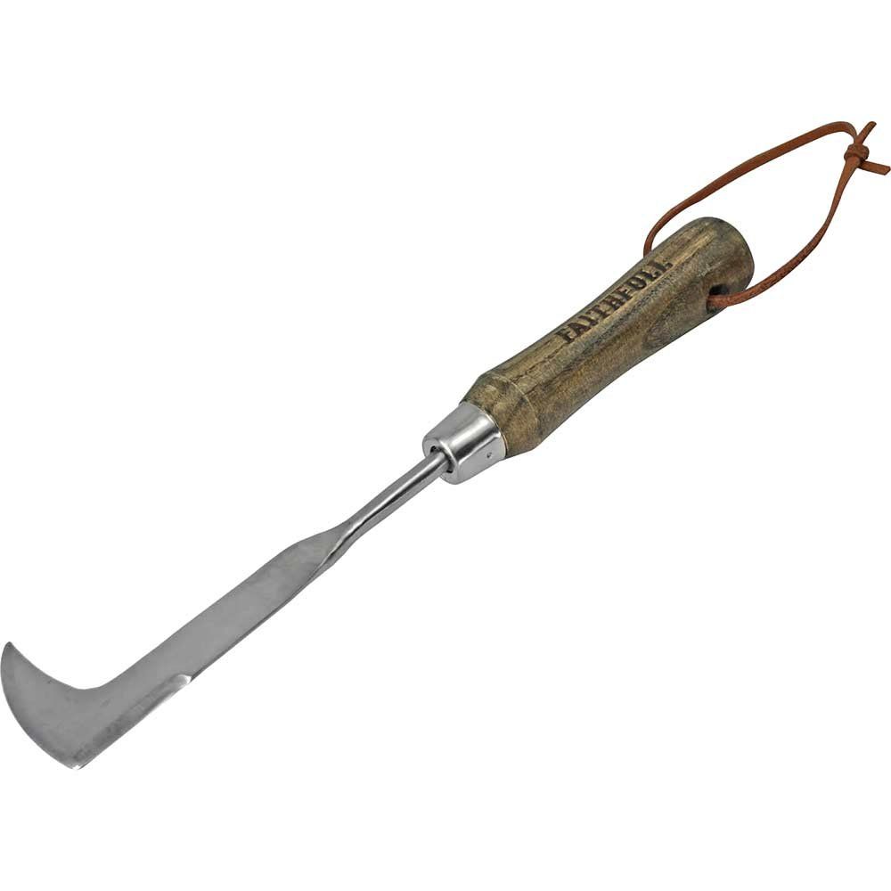 Faithfull RI13-VRSSPKWH Prestige Stainless Steel Hand Patio Knife Ash Handle - Image 1