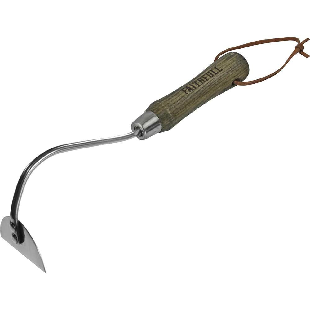 Faithfull RI14-VRSSHOHWH Prestige Stainless Steel Onion Hoe Ash Handle - Image 1