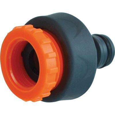 Faithfull YM5812E Plastic Tap Hose Connector 1/2 & 3/4In
