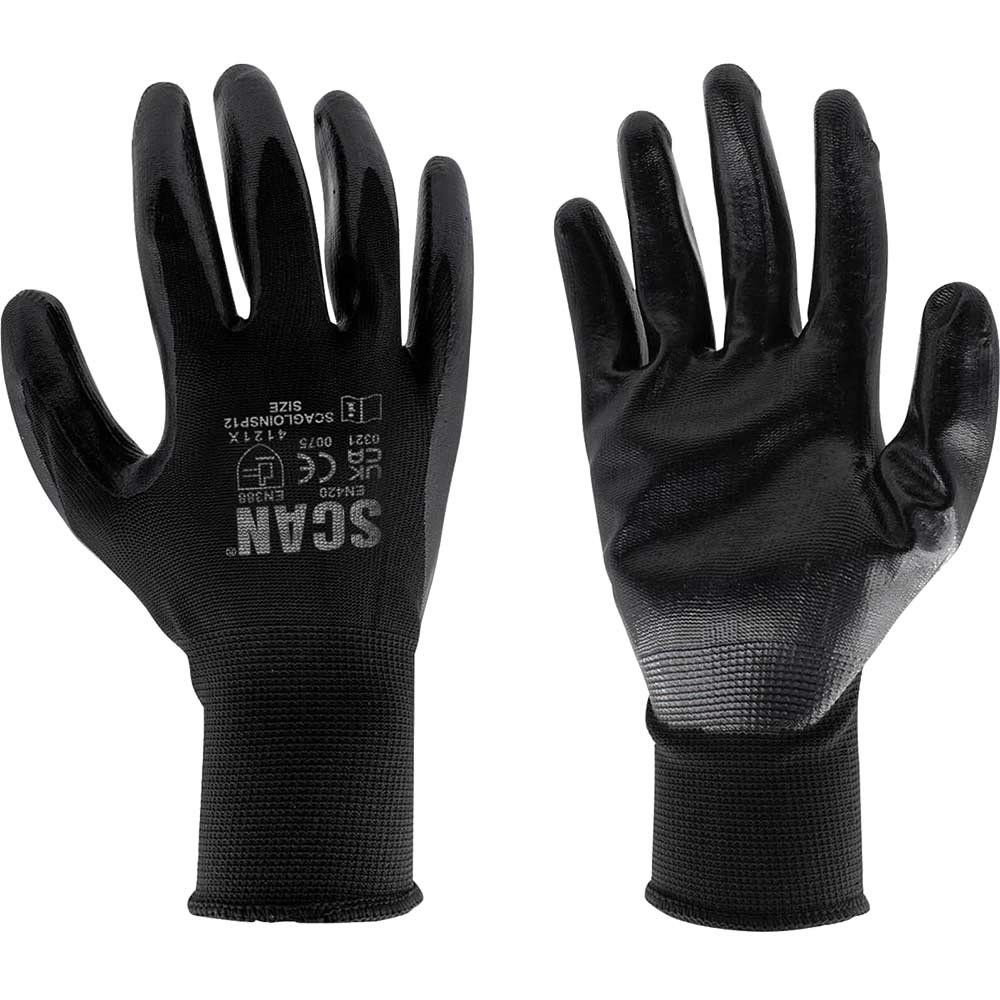 Scan Seamless Inspection Gloves - M (Size 8) (Pack 12) - Image 1