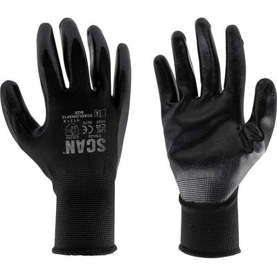 Scan Seamless Inspection Gloves - M (Size 8) (Pack 12)