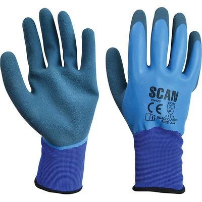 Scan Waterproof Latex Gloves - Xxl (Size 11)