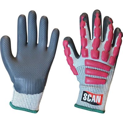 Scan T5000 Anti-Impact Latex Cut 5 Gloves - M (Size 8)