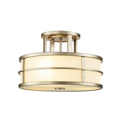 FEISS Fusion semi-flush ceiling light, natural brass - Thumbnail 2