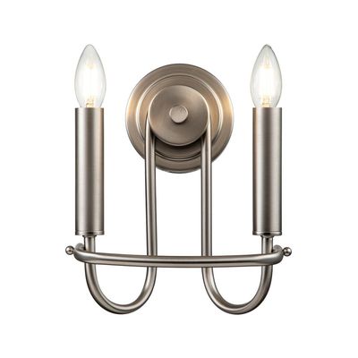 KICHLER Capitol Hill wall light, 2-bulb, brushed nickel - Thumbnail 2