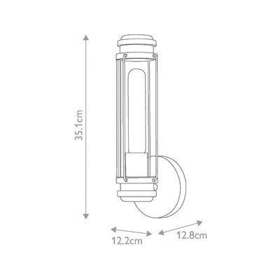 Elstead Lighting Masthead Wall Light Chrome - Chrome - Thumbnail 2