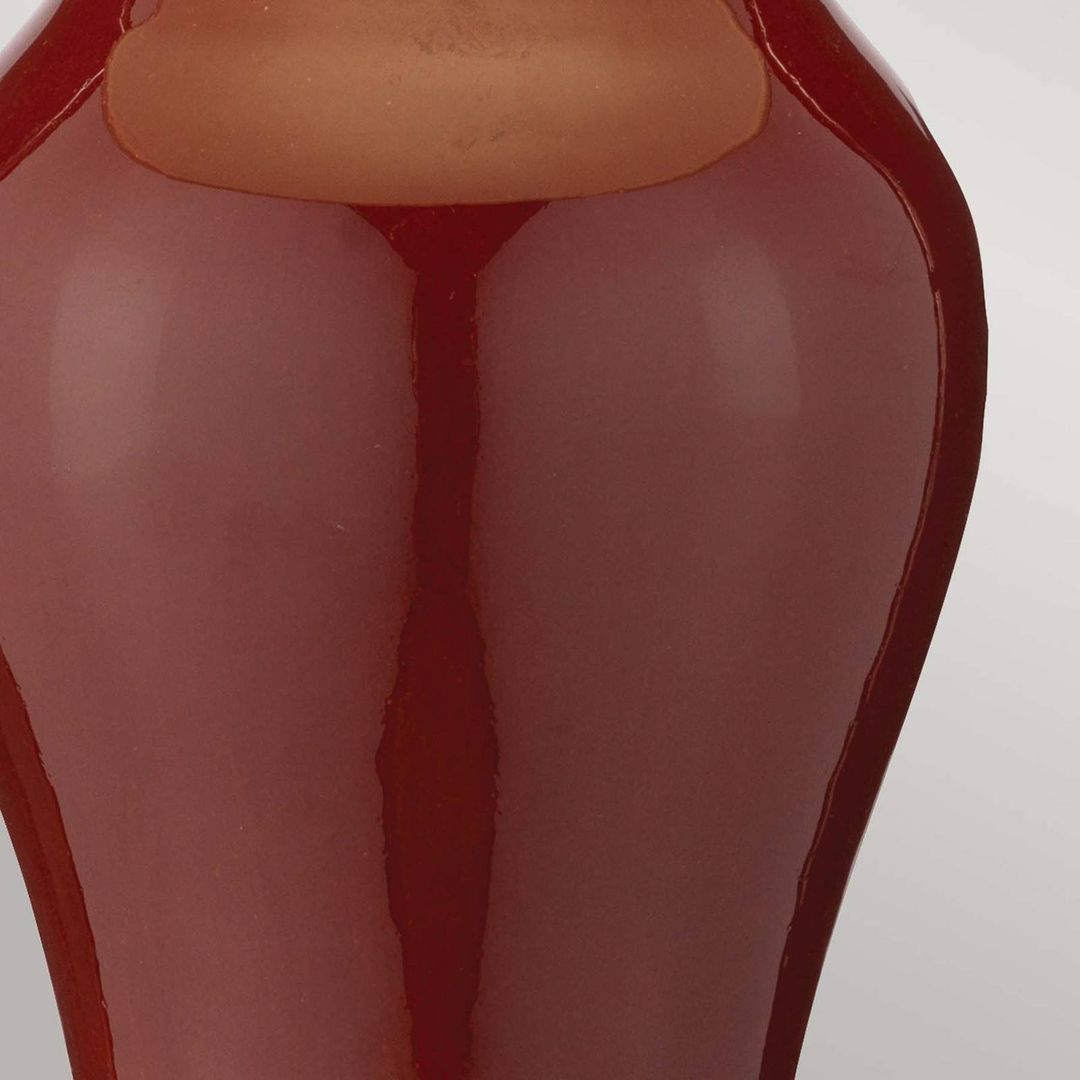 Elstead Table lamp Mite Small with red ceramic base - Image 1