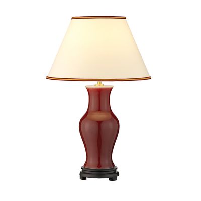 Elstead Table lamp Mite Small with red ceramic base - Thumbnail 2