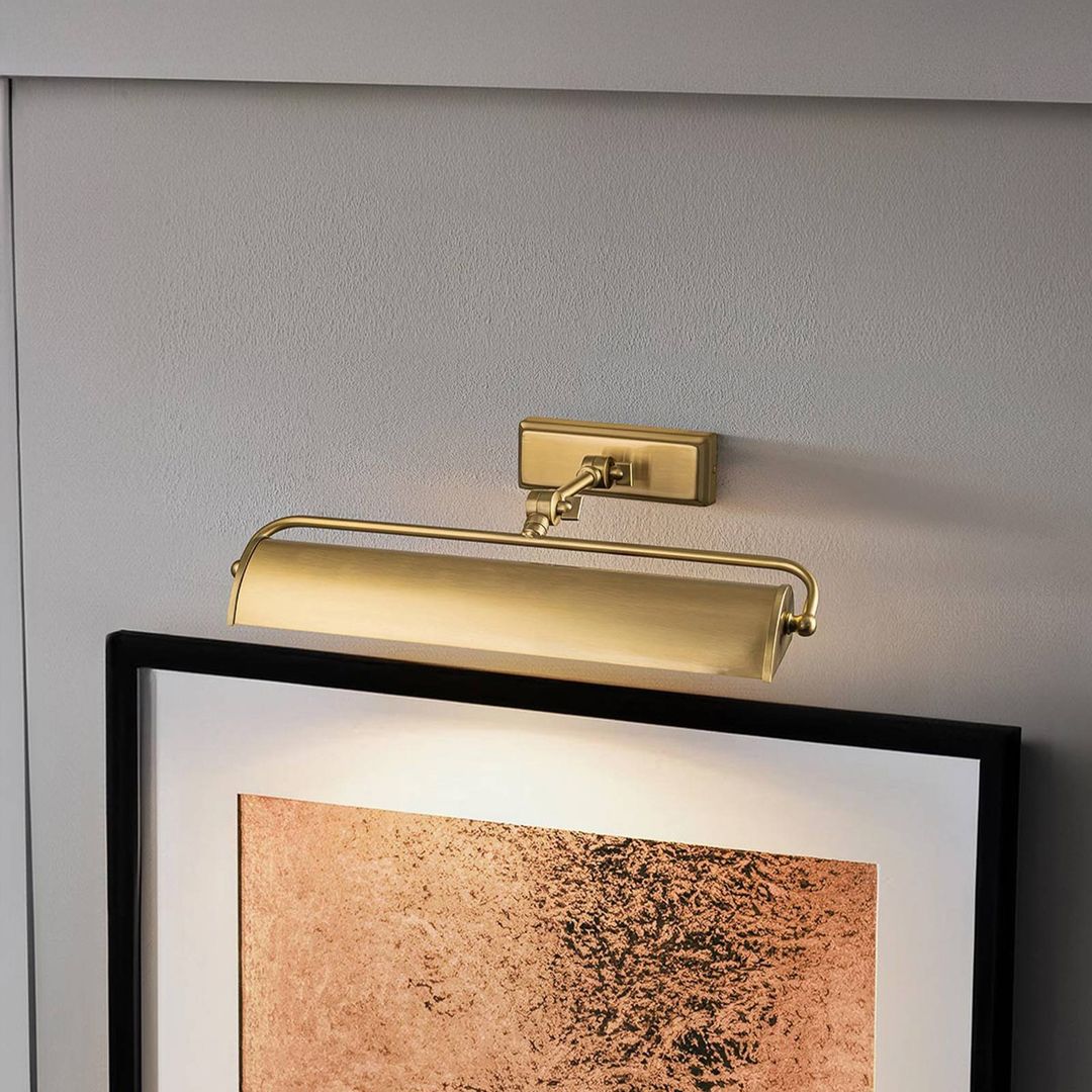 Elstead Winchfield wall light, width 45 cm, brass/brass - Image 1